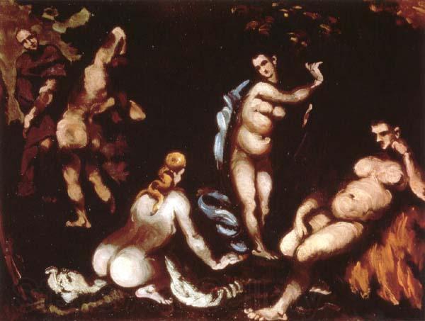 Paul Cezanne La tentation de saint Antoine Norge oil painting art